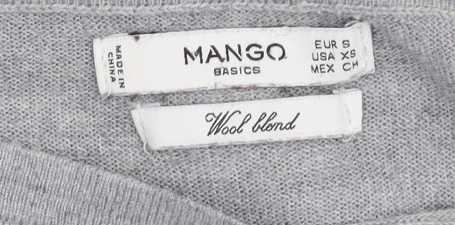 Mango Women's Grey Pullover Jumper XS