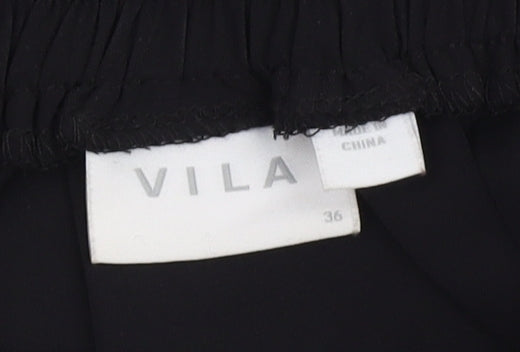 Vila Women's Black Midi Skirt Size 8