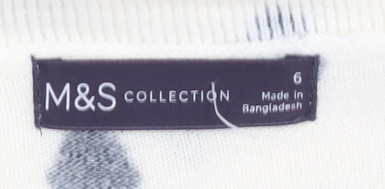 Marks & Spencer Women’s White Pullover Jumper Size 6