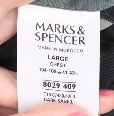 Marks & Spencer Men's Green L Hooded Jacket