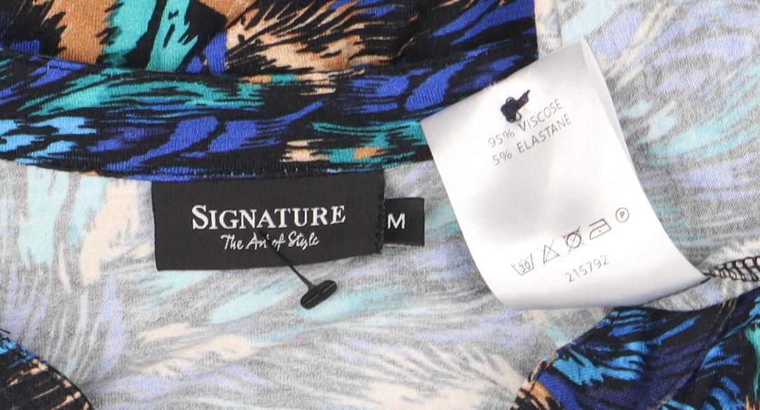 Signature Women's Multicoloured Animal Print Top M