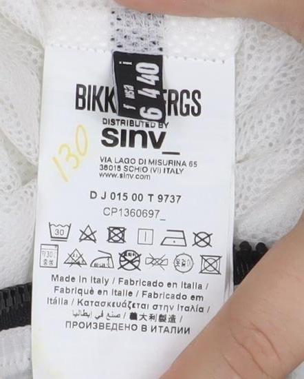 Bikkembergs Women's White Rain Coat Jacket Size 10
