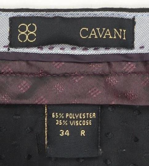 Cavani Black Men's Dress Pants 34 Straight-Leg