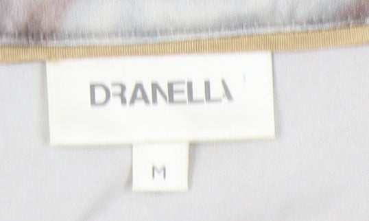 Brand and care label for Dranella Multicoloured V-Neck Top -, size M, - Elegant Style