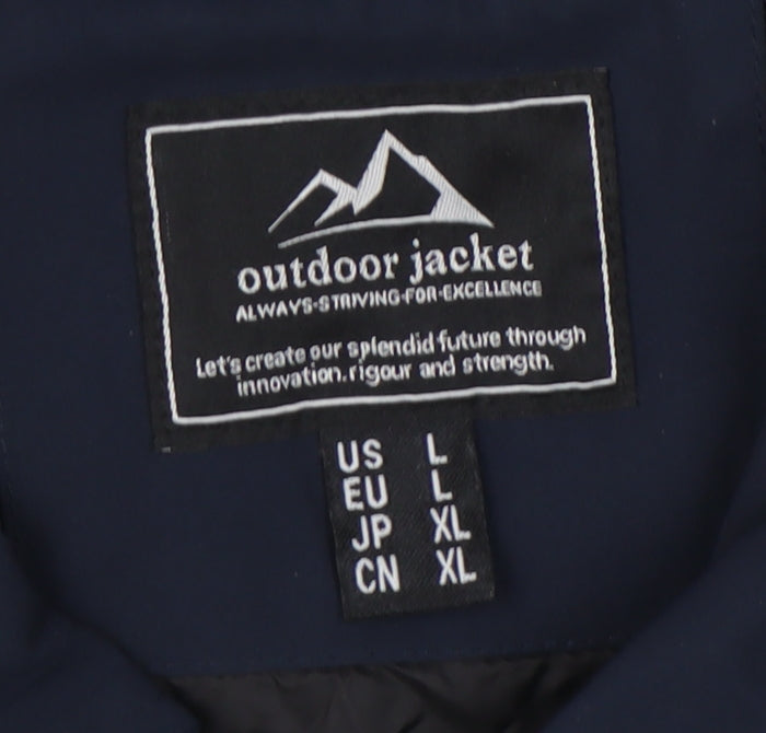 Outdoor Jacket Men's XL Blue Basic Casual Jacket