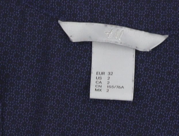 H&M Women's Blue Sleeveless Dress Size 4