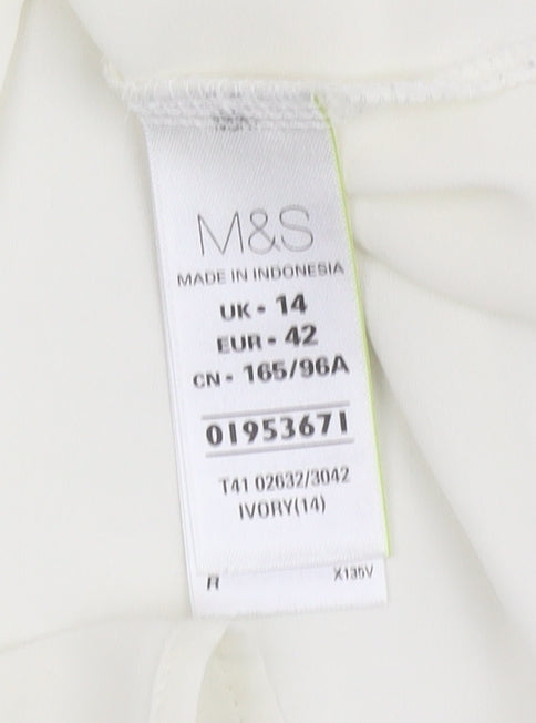 Marks & Spencer Women Ivory Tank Top, Size 14