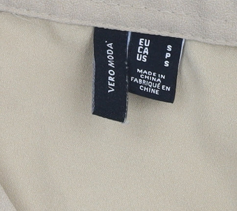 Vero Moda Women's Beige Button-Up Shirt - Size S