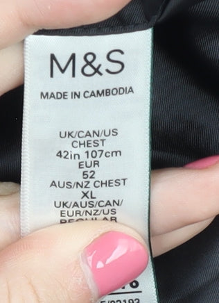 Marks & Spencer Black Suit Jacket XL - Elegant Formal Wear