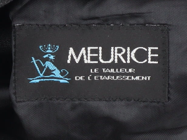 Meurice Men's Grey Wool Blazer 44R Regular Fit