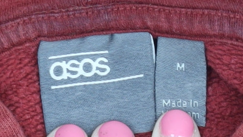 ASOS Men's Red Pullover Hoodie