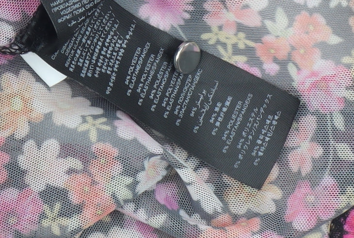 Lipsy Women's Multicoloured Floral Tunic Blouse Size 14