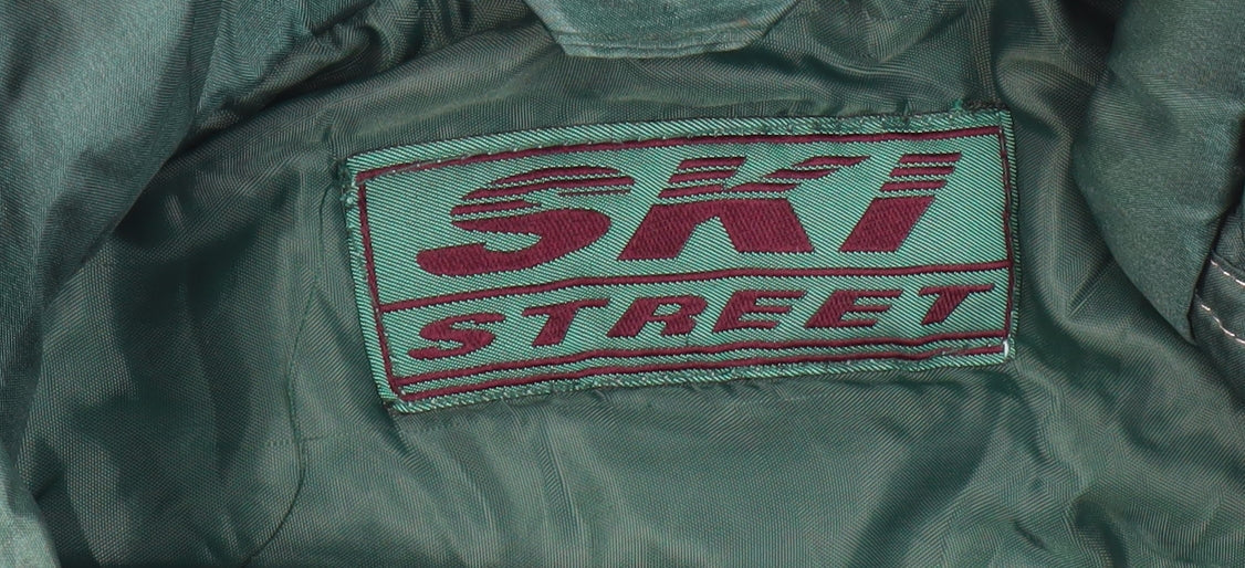 SKI STREET Mens Green Puffer Jacket Size S