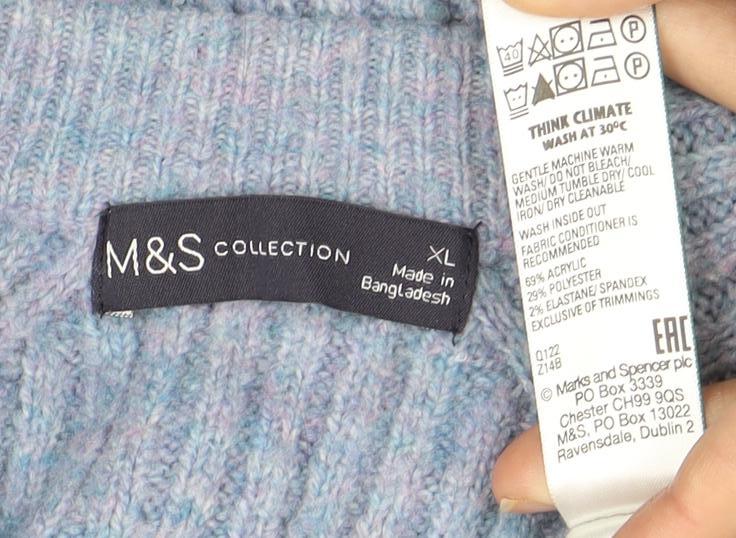 Marks & Spencer Women's Blue Cardigan XL