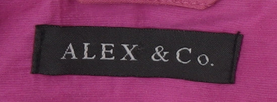 Alex & Co Women's Pink Blazer Size 14 Classic Fit
