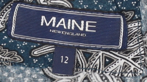 Maine New England Multicoloured Floral Blouse - Size 12