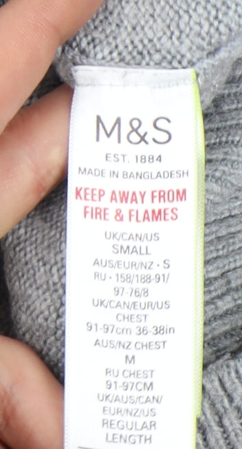 Marks & Spencer Men’s Grey Knit Pullover Jumper S