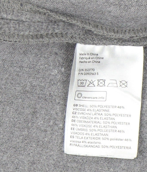 H&M Women's Grey Long Sleeve Jumper with Pockets