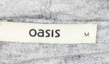 Oasis Women's Grey Wrap Cardigan M Long Sleeve