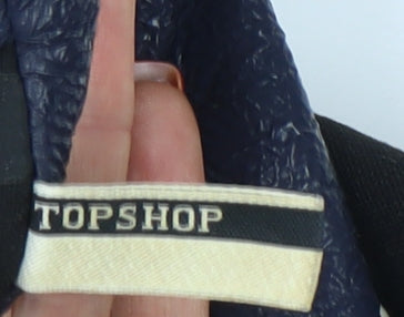 Topshop Women’s Black Biker Jacket Size 10