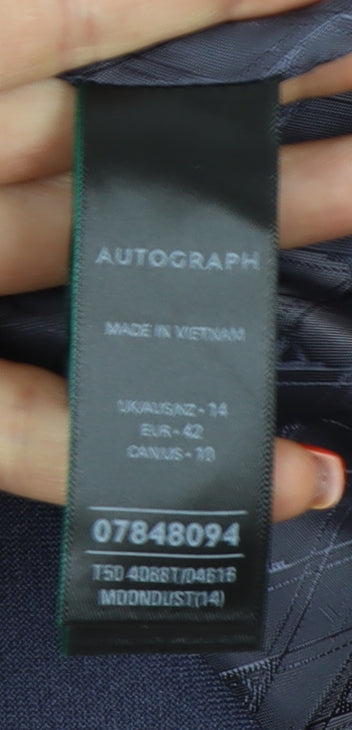 Autograph Women’s Blue Double Breasted Suit Jacket