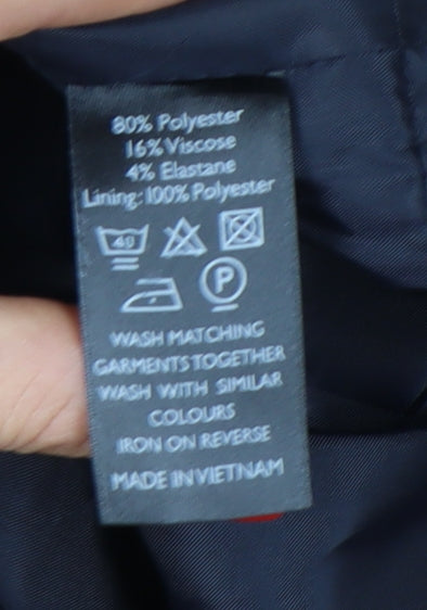 Brand and care label for Collection London Women's Blue Regular Suit Jacket