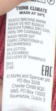 Marks & Spencer Women's Pink Pullover Jumper, Size L