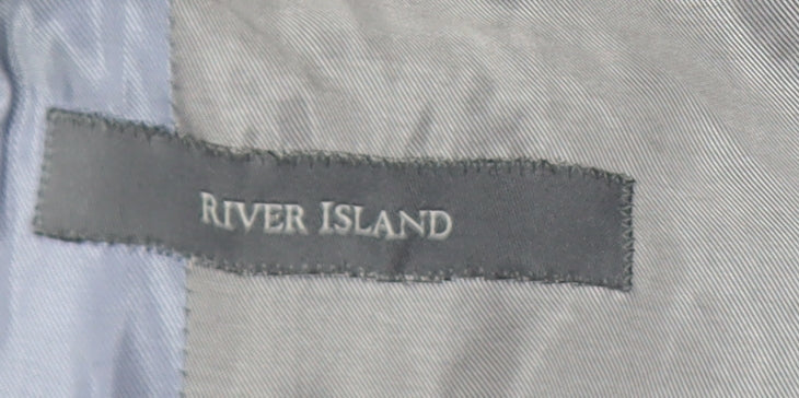 River Island Men's Black Blazer 38 Regular