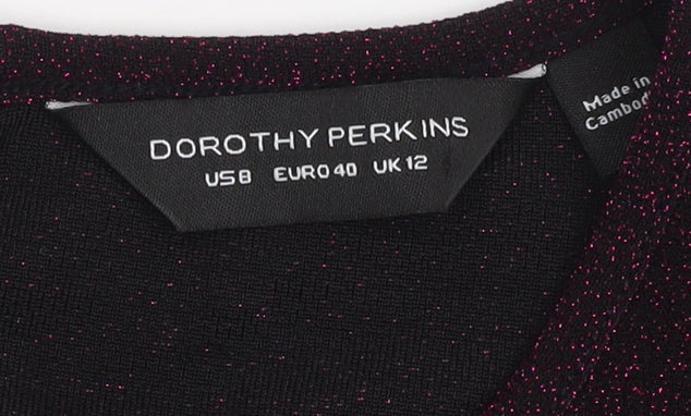 Dorothy Perkins Women's Purple Cold Shoulder Top