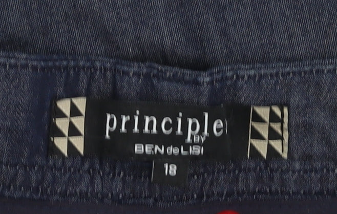 Principles Blue Women's Shorts Size 18 with Pockets