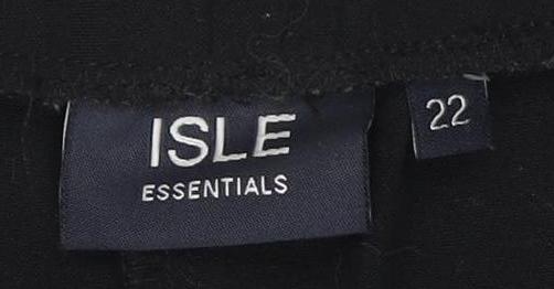 ISLE Essentials Women's Black Trousers Size 22