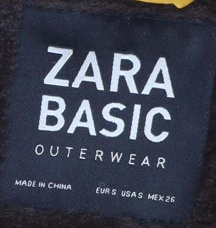 Zara Women's Yellow Puffer Jacket, Size 4, Hooded