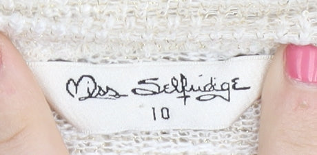 Miss Selfridge Women’s Ivory Jumper, Size 10