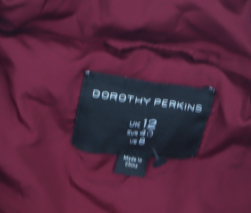 Dorothy Perkins Red Puffer Jacket, Women's 12, Casual Wear