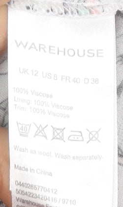 Warehouse Women's Multicoloured Viscose Slip Dress