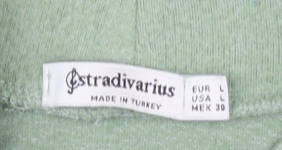 Stradivarius Women’s Green Mock Neck Jumper, Size 12