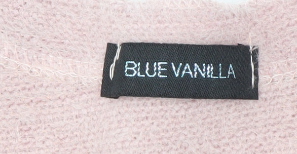 Blue Vanilla Women's Pink V-Neck Pullover Jumper
