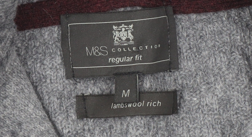 Marks & Spencer Grey Roll Neck Men's Medium Jumper