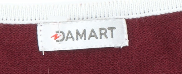 Damart Women's Multicoloured M Knit Argyle T-Shirt