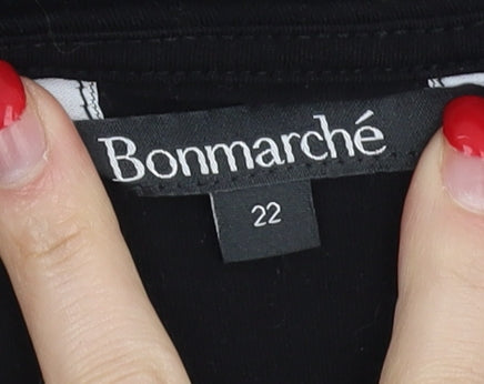 Bonmarché Women's Black Floral Blouse, Size 22
