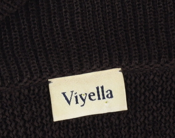 Viyella Women’s Black Open Front Cardigan M Knitwear
