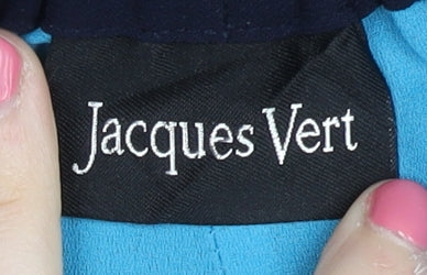 Jacques Vert Women's Blue Wide-Leg Trousers, Size 10