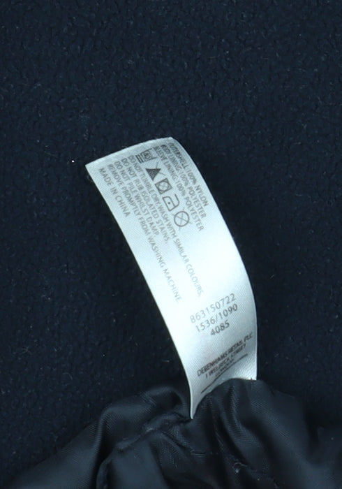 Maine New England Men's Blue Hooded Parka Jacket Size S