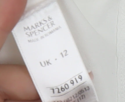 Marks & Spencer Women's White Tank Top Size 12