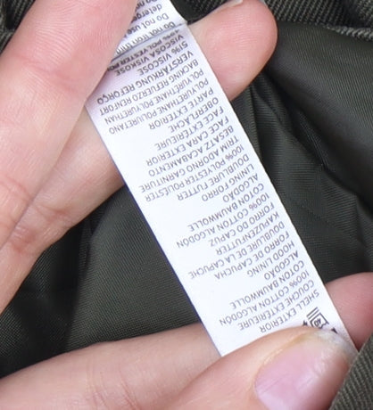 Topshop Women's Green Parka Jacket, Size 8, Casual Style