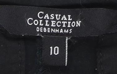 Debenhams Women's Black Straight Trousers Size 10