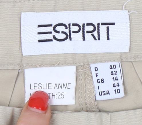 Esprit Women's Beige Straight Trousers Size 14