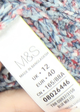 Marks & Spencer Women's Multicoloured V-Neck Jumper