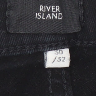 River Island Men's Black Skinny Jeans Size 30 Regular