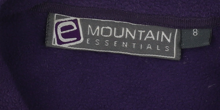 Mountain Essentials Women's Purple Fleece Jacket Size 8